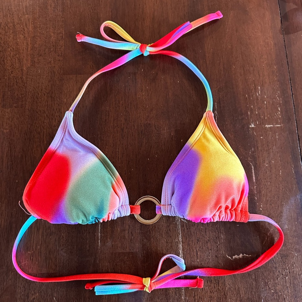 No Boundaries Tie-Dye Bikini Top Size Small